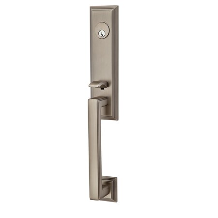 Emtek Antique Nickel Handleset, 4201RBLUS15ALH 4201RBLUS15ALH